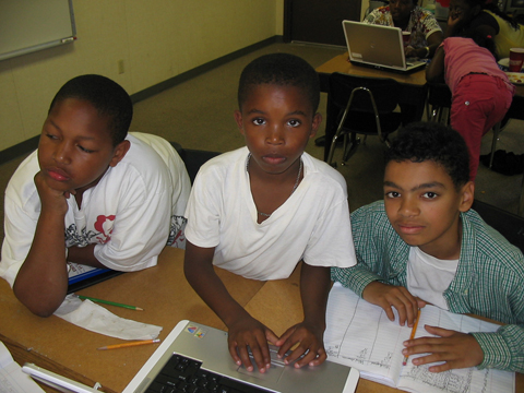 Students from Anna Yates Elementary, 2007