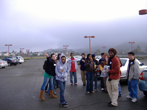 EBAYS students arrive at the BAEER Fair, 2007