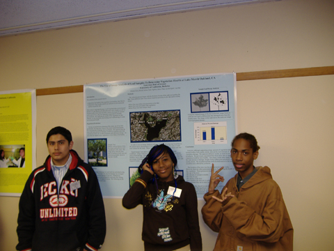 EBAYS students with their project at the BAEER Fair, 2007